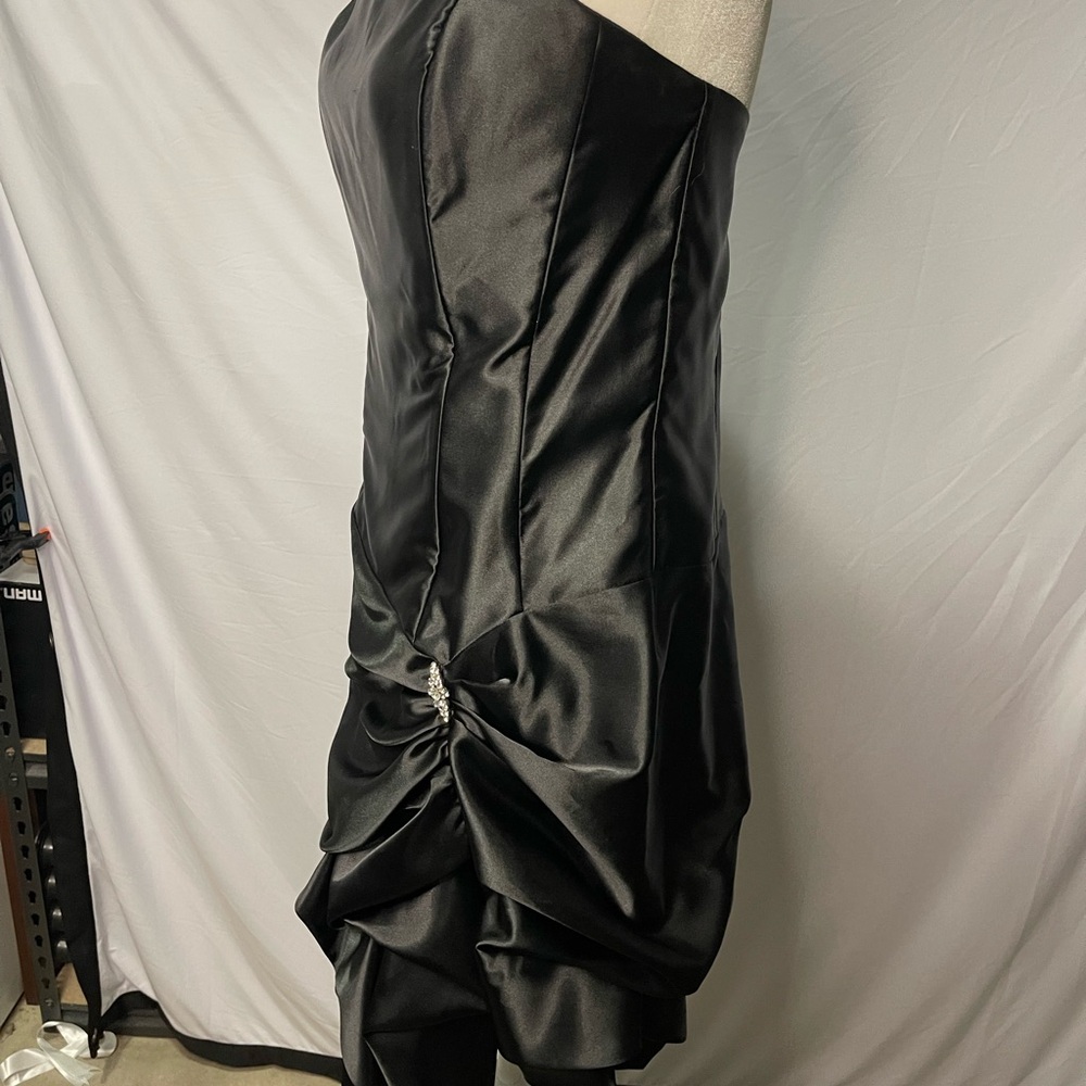 Jessica McClintock for Gunne Sax Strapless Satin Cocktail Dress – Size 13/14 - Picture 10 of 16
